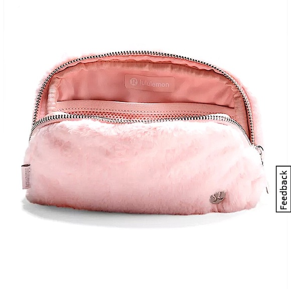 Lululemon Everywhere Plush Fleece Belt Bag in Strawberry Milkshake Color (NWT) - Picture 4 of 11